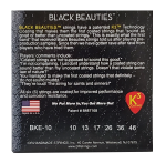 DR Strings BKE-10 Black Beauties K3 Coated Electric Guitar Strings - .010-.046 Medium - Image 3