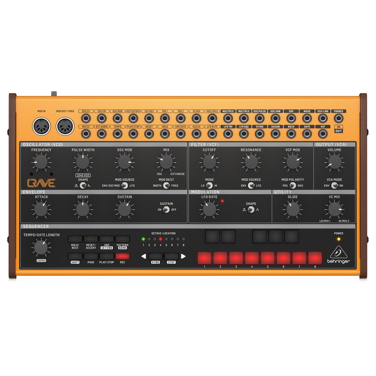 Behringer-Crave-Analog-Synthesizer-with-Sequencer.jpg Behringer Crave Analog Synthesizer with Sequencer - Image 1