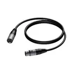 Hybrid XLR Male-XLR Female 1m Microphone Cable