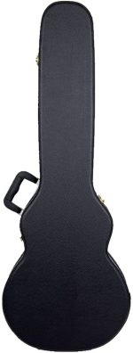 Crossrock Hardshell Multi-ply Wooden Electric Guitar Case, Les Paul Body Style - Black - Image 3