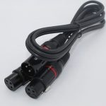 Cyberdyne XLR Male to 2 x XLR (Cannon) Female Cable (1m)