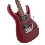 Cort X100 Electric Guitar – Open Pore Black Cherry - Image 2