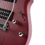 Cort X100 Electric Guitar – Open Pore Black Cherry - Image 5