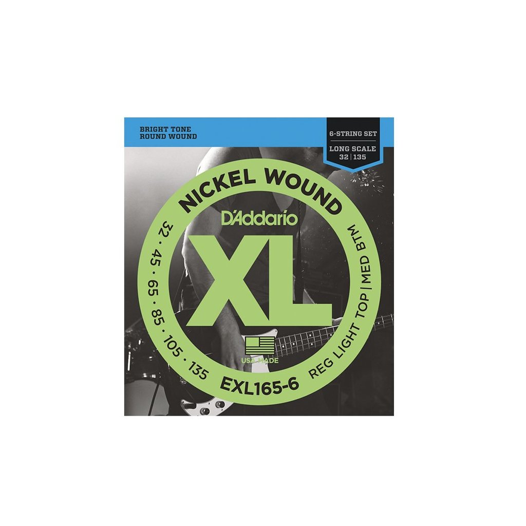DAEXL1656.jpg D'Addario 6-string Long Scale Bass Strings - .045-.135 - Image 1
