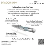 DR Strings Dragon Skin+ Heavy .011-.050 Electric Guitar Strings - Image 2