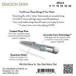 DR Strings Dragon Skin+ Heavy .09-.042 Electric Guitar Strings - Image 2