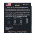 DR Strings MH5-45 Lo-Rider Stainless Steel Bass Guitar Strings - .045-.125 Medium - Image 3