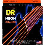 DR String Neon Orange K3 Coated Electric Guitar String Set – 10-46 Medium