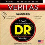 DR Strings Veritas Phosphor Bronze Acoustic Guitar Strings VTA-10 Extra Light 10-48