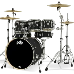 PDP Concept Maple Shell Pack 7-Piece Kit – Satin Black