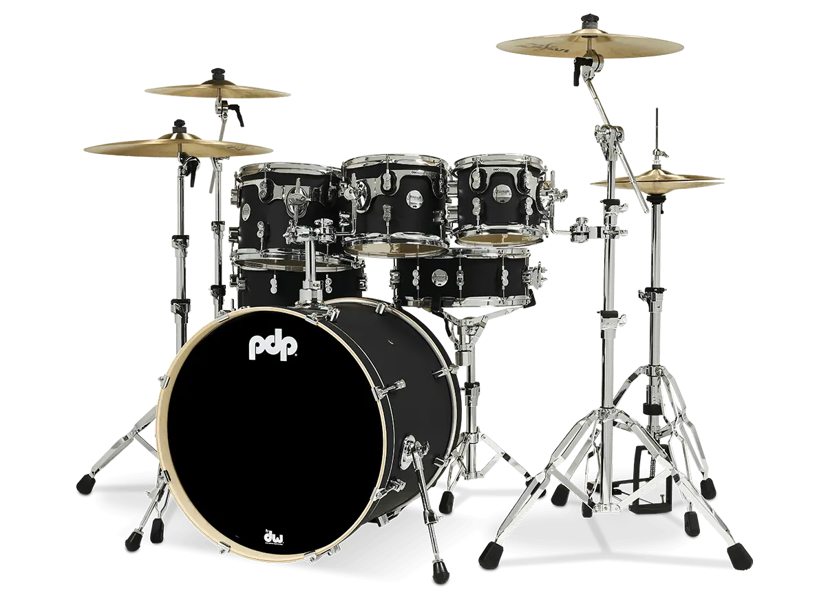 DWPDCM2217BK.webp PDP Concept Maple Shell Pack 7-Piece Kit – Satin Black - Image 1