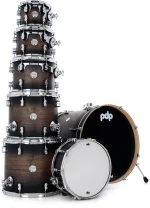 PDP Concept Maple Kit - Shell Pack 7-piece - Satin Charcoal Burst - Image 3