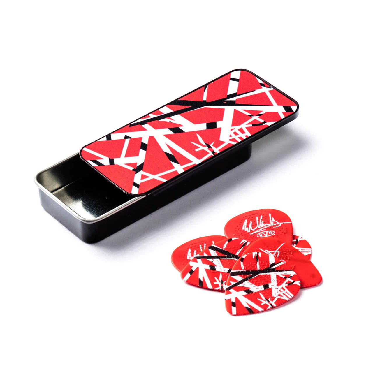 EVH-Frankenstein-Pick-Tin.png Dunlop EVH Frankenstein Pick Tin - Image 1