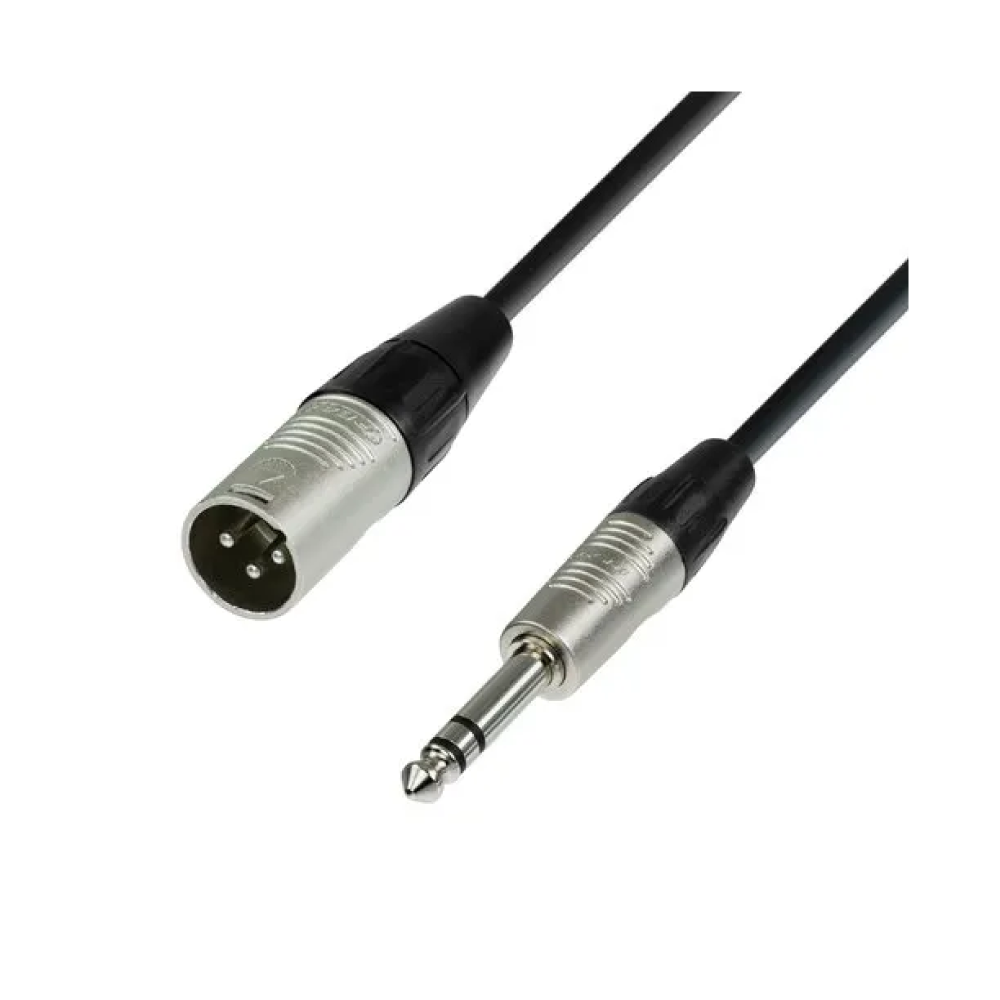 EWI-Male-XLR-To-14-inch-Jack-Balanced-Cable-–-2.5m.png EWI Male XLR To 1/4 inch Jack Balanced Cable – 2.5m - Image 1