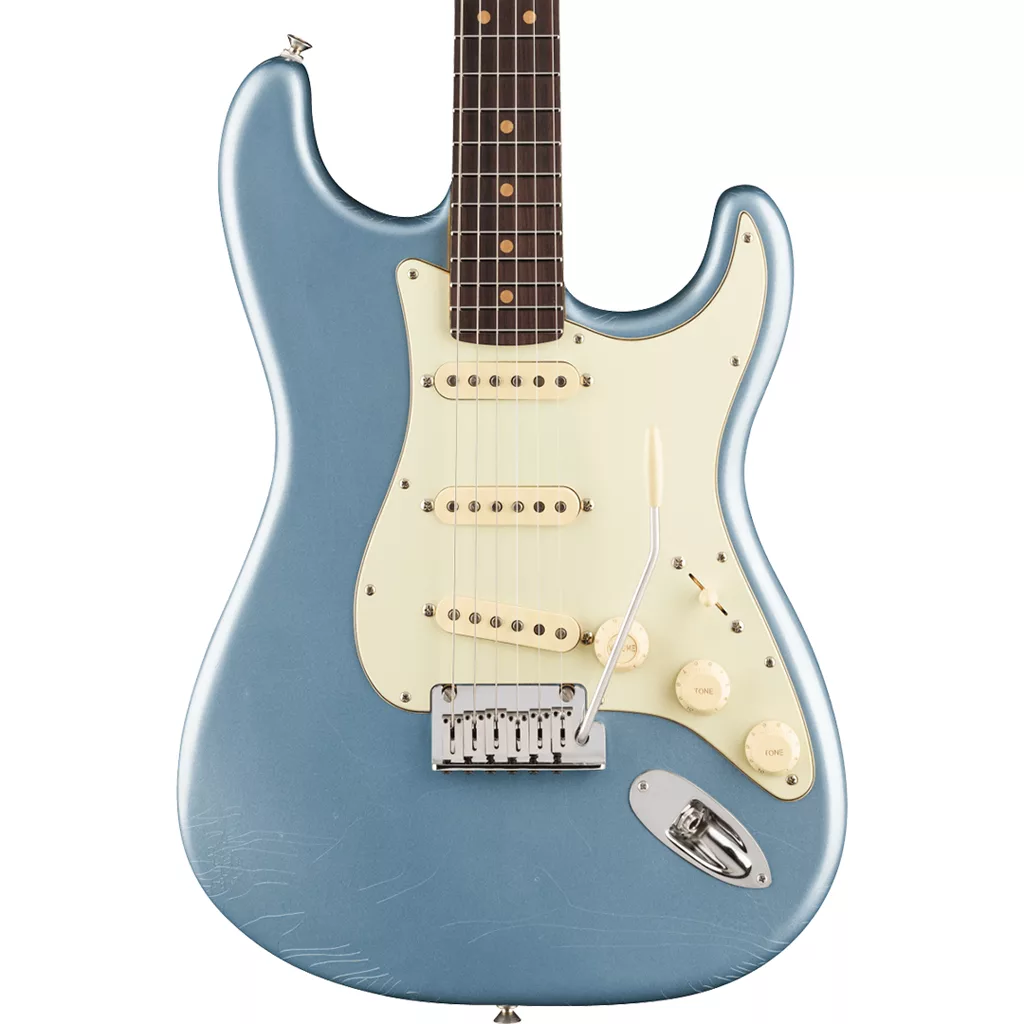 Fender-American-Ultra-Luxe-Vintage-60s-Stratocaster-Electric-Guitar-Ice-Blue-Metallic.webp Fender American Ultra Luxe Vintage 60s Stratocaster Electric Guitar - Ice Blue Metallic - Image 1