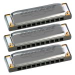 Hohner Rocket Pro 3 Harmonica Pack : Keys Of C, G and A