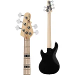 G and L Tribute L-2500 5 String Bass Guitar - Black Frost - Image 3