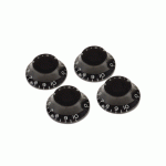 Gibson Part Top Hat Knob Black 4 Pack