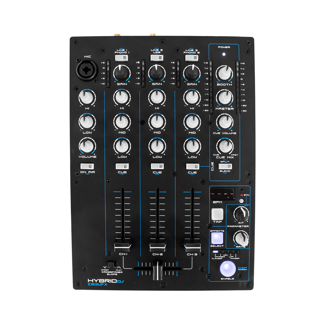 Hybrid-DJ-CM3UFX-3-Channel-DJ-Mixer.jpg Hybrid DJ CM3UFX - 3 Channel DJ Mixer - Image 1