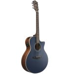 Ibanez AE100 Acoustic-electric Guitar - Dark Tide Blue Flat - Image 3