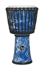 LP World 10 inch Rope Circle Djembe - Blue Marble - Image 2