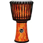 LP World 10 inch Rope Circle Djembe - Orange Marble