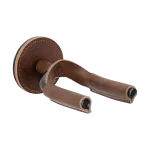 Levy Guitar Hanger Black Metal Brown Leather