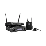 Hybrid U-DF B Handheld + Lapel Wireless Microphone System
