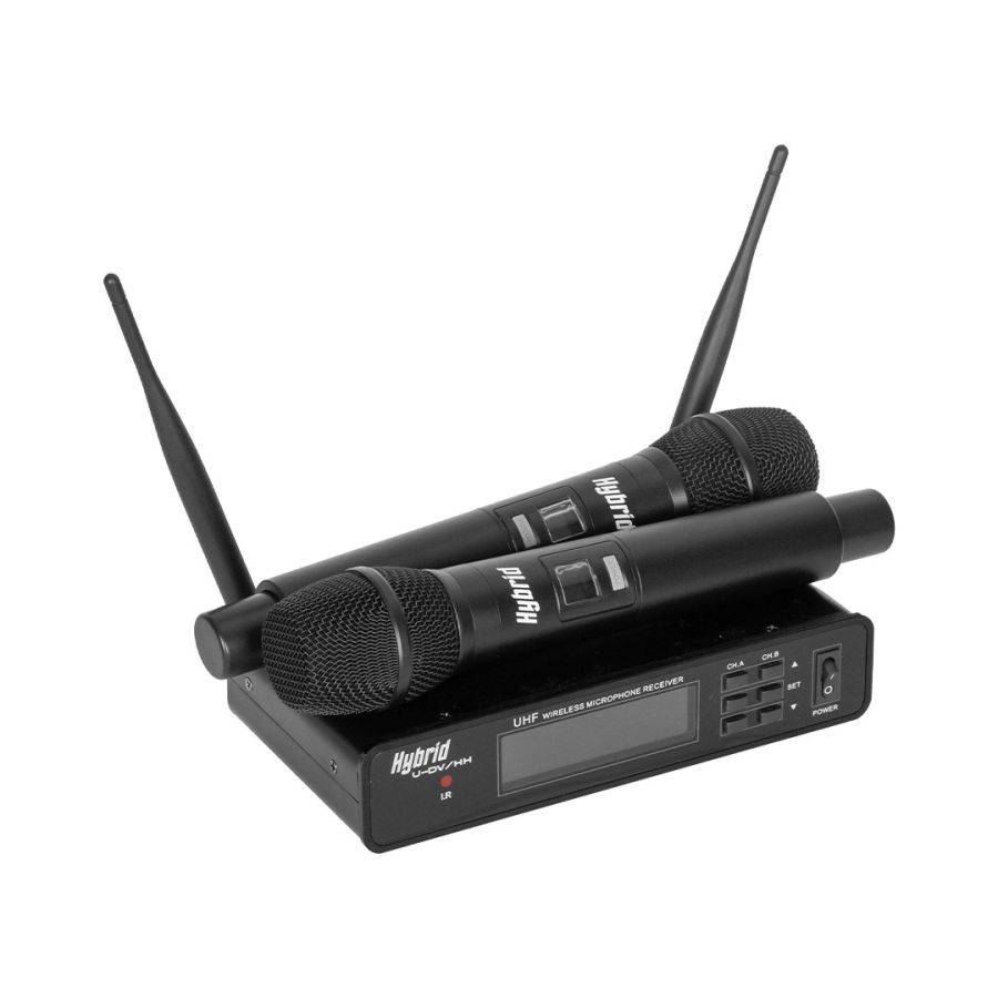 Hybrid U-DV/HH UHF Dual Wireless Microphone System Hybrid U-DV/HH UHF Dual Wireless Microphone System