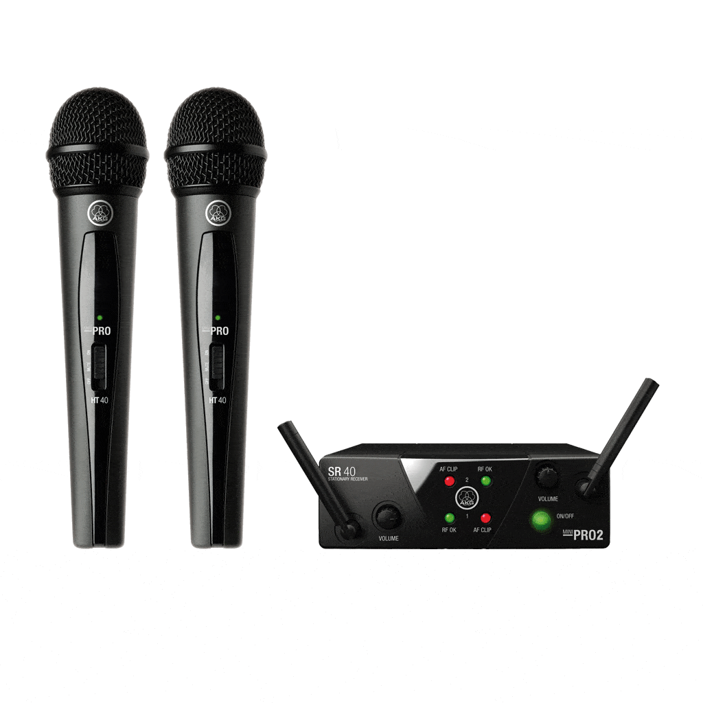 MINI-DUAL-VOCAL-MICROPHONE.gif AKG WMS40 Wireless Mini Dual Vocal Microphone Set – U25A/C - Image 1