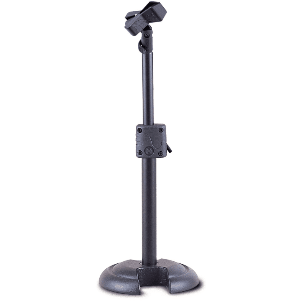 MS100B.png Hercules MS100B Low-Profile Microphone Stand with EZ Mic Clip - Image 1