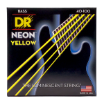 DR Strings NEON Yellow Coated Electric Bass Strings Long Scale Set - 4-String 40-100 - Image 3