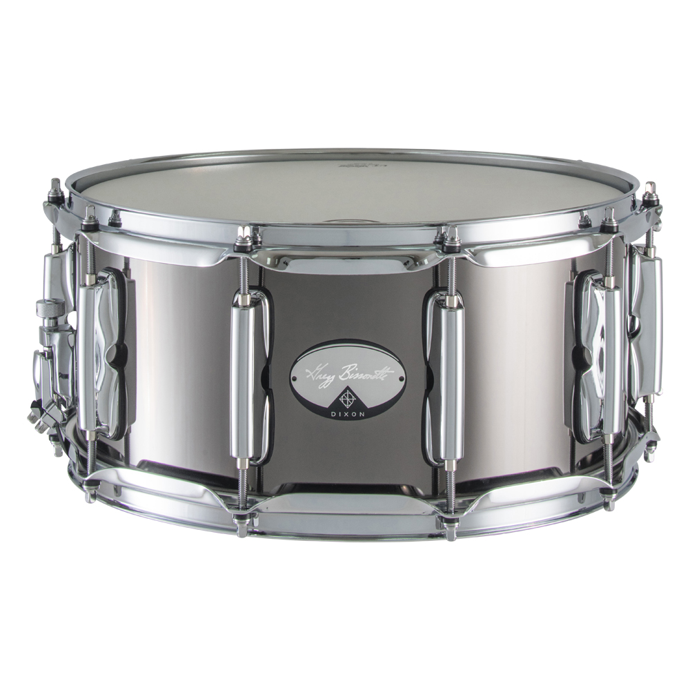 PDSAN654GBS_s.jpg Dixon Gregg Bissonette Signature 14"x6.5" Steel Snare Drum - Image 1