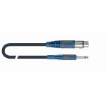 QuikLok ROK SOLID Microphone cable, XLR Female / Jack Mono, 6m