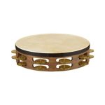 Meinl Tambourine Wood Brass 2 Row Goat Skin