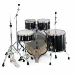Sonor AQ1 Stage 5-piece Shell Pack with Hardware - Piano Black - Image 2