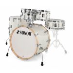 Sonor AQ2 Stage 5-piece Shell Pack with Snare - White Pearl