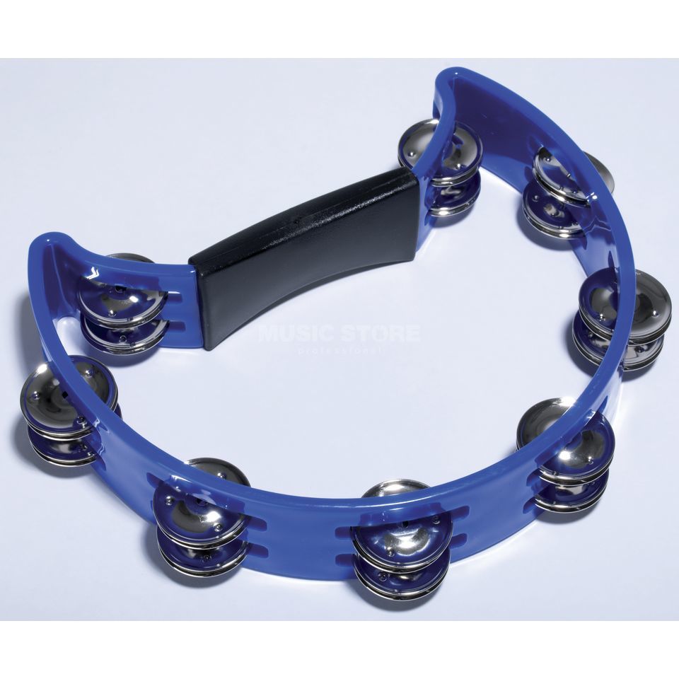 SANTA FE Tambourine Half Moon ABS Blue - Marshall Music