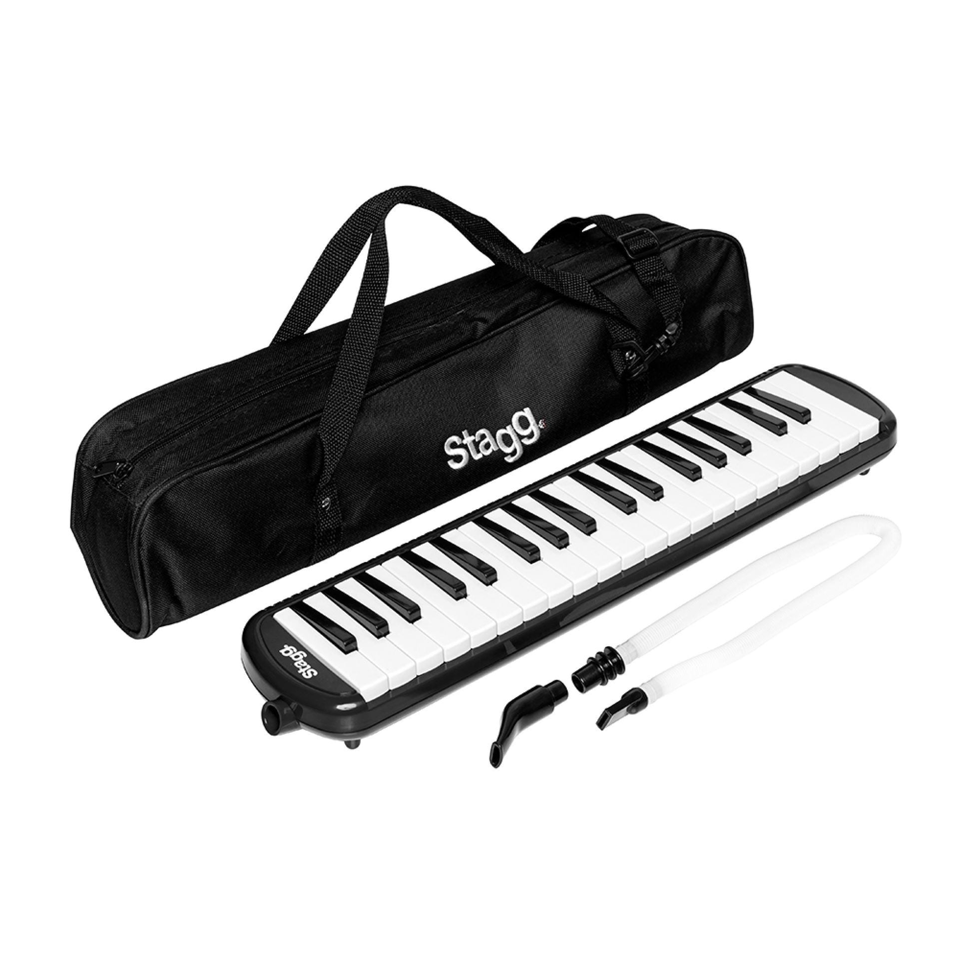 Stagg-37-Key-Plastic-Melodica-–-Black.jpeg Stagg 37-Key Plastic Melodica – Black - Image 1