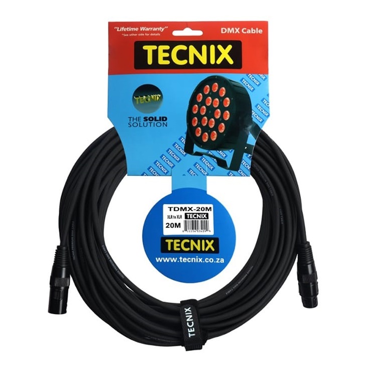 TDMX20M.jpeg Tecnix TDMX-20M - 20m XLR – XLR DMX Cable - Image 1
