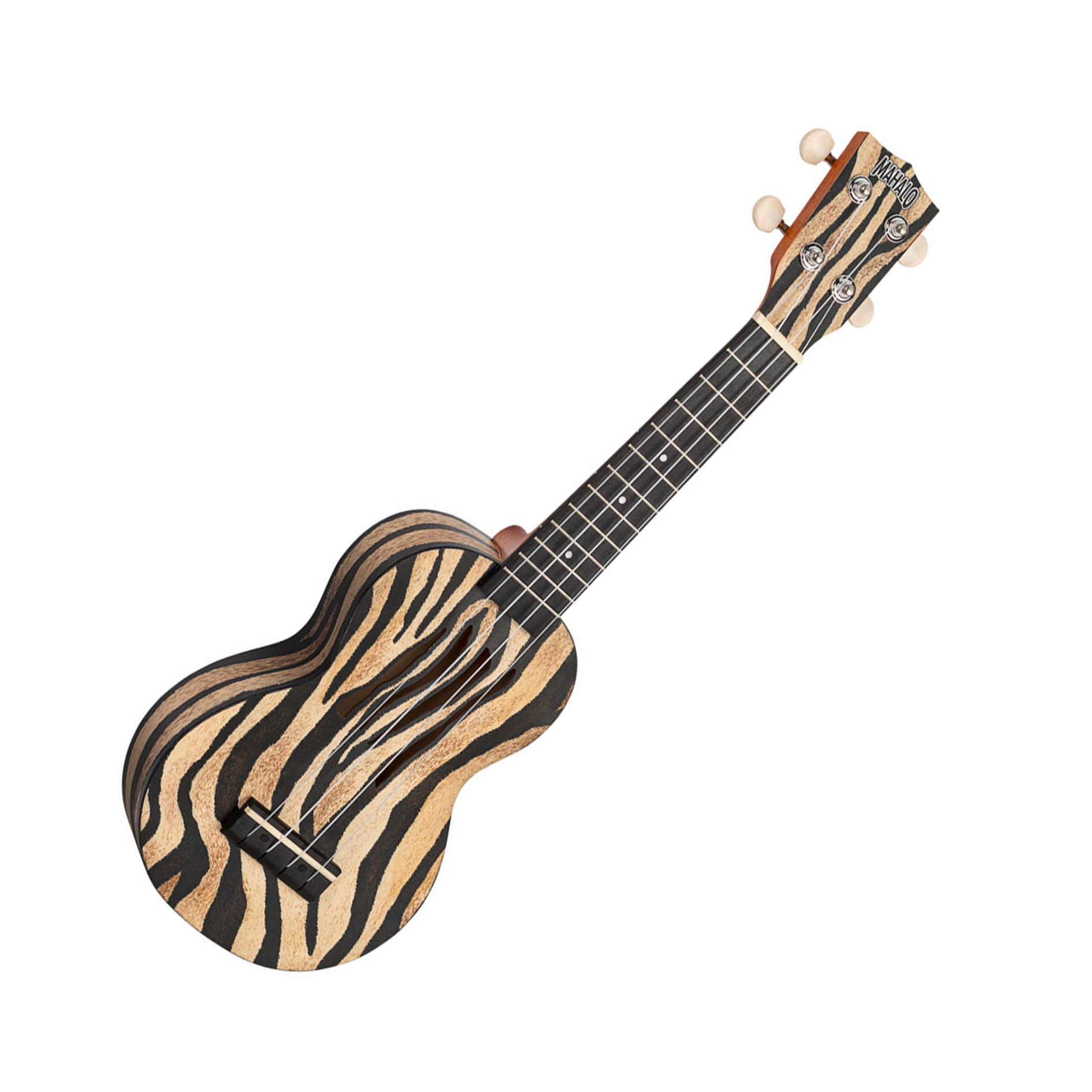 TEMA1ZE.jpg Mahalo Art II Series Soprano Ukulele - Zebra - Image 1