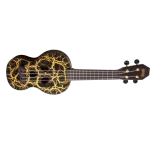 Mahalo Creative Series Skull Soprano Ukulele - Gold and Black
