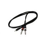 Warwick RockCable Patch Cable - 2 x TS Jack 6.3 mm to TRS Jack 3.5 mm - 3 m