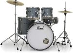 Pearl Roadshow RS525SC/C 5-piece Complete Drum Set with Cymbals - Charcoal Metallic - Image 2