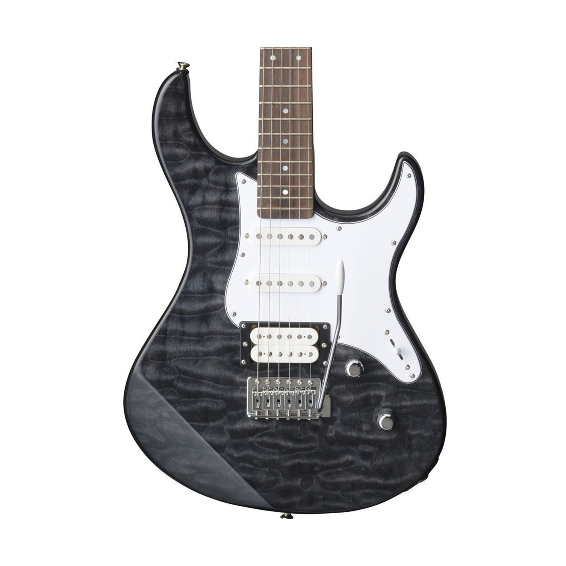 XU-PAC212VQMTLB.jpg Yamaha Pacifica 212V Electric Guitar with Quilted Maple Top in Translucent Black - Image 1