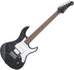 Yamaha Pacifica 212V Electric Guitar with Quilted Maple Top in Translucent Black - Image 2