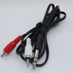 Cyberdyne 6.35mm Stereo Male to 2RCA Male Cable (1.8m)