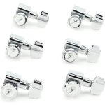 Fender Stratocaster/Telecaster Locking Tuning Machine Set - Polished Chrome