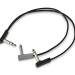 Warwick RockBoard Flat Patch Y-Splitter Cable - 30 cm / 11 13/16 inch Black