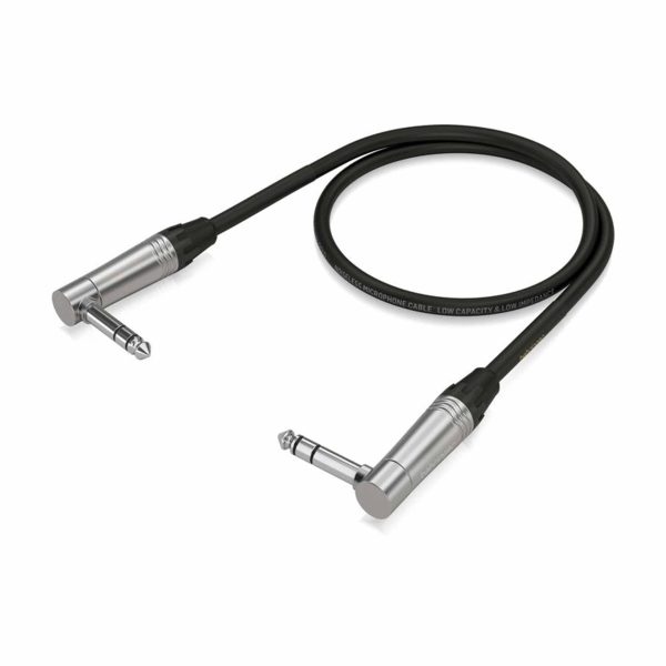 Behringer GIC604SR 1/4 inch TRS Male Right-angle Instrument Cable - 60cm